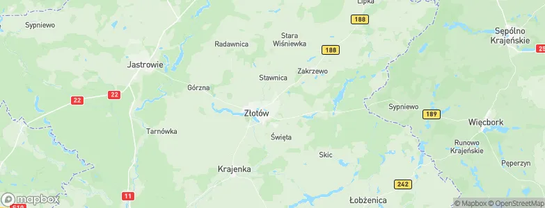 Złotów, Poland Map