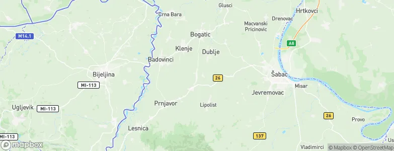 Zminjak, Serbia Map