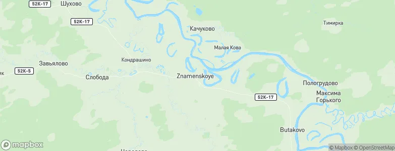 Znamenskoye, Russia Map