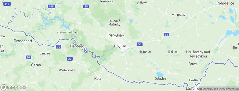 Znojmo, Czechia Map
