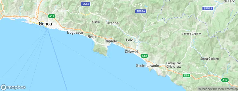 Zoagli, Italy Map
