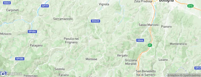 Zocca, Italy Map