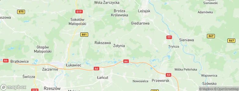 Żołynia, Poland Map