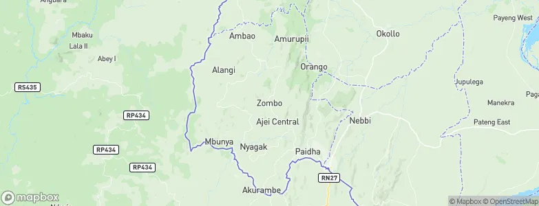 Zombo, Uganda Map