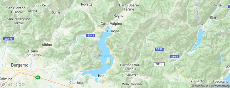 Zone, Italy Map