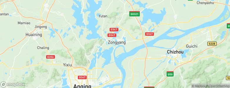 Zongyang, China Map