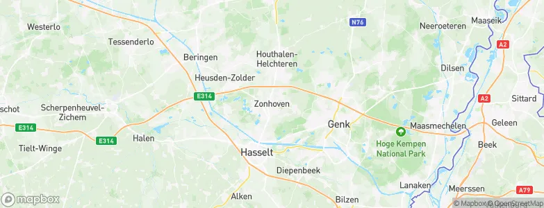 Zonhoven, Belgium Map