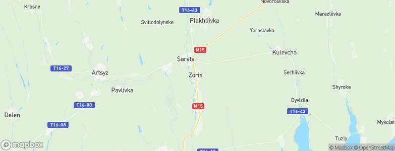 Zorya, Ukraine Map
