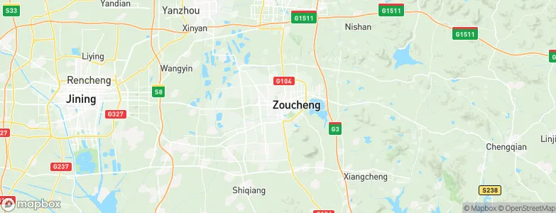 Zoucheng, China Map