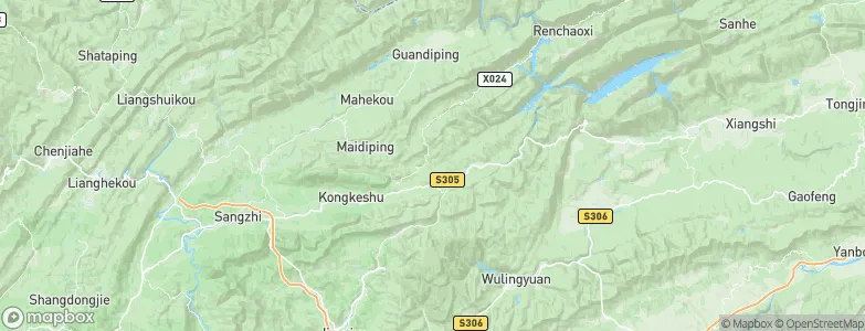 Zoumaping, China Map