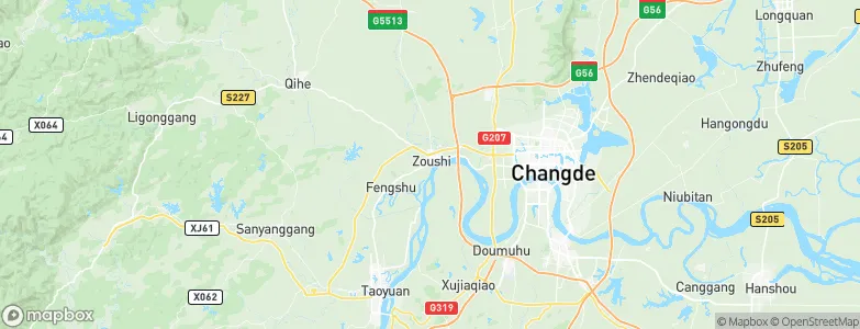 Zoushi, China Map