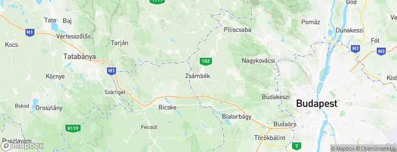 Zsámbék, Hungary Map