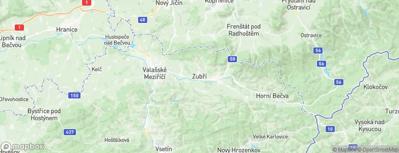Zubří, Czechia Map