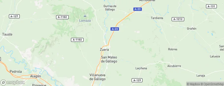 Zuera, Spain Map
