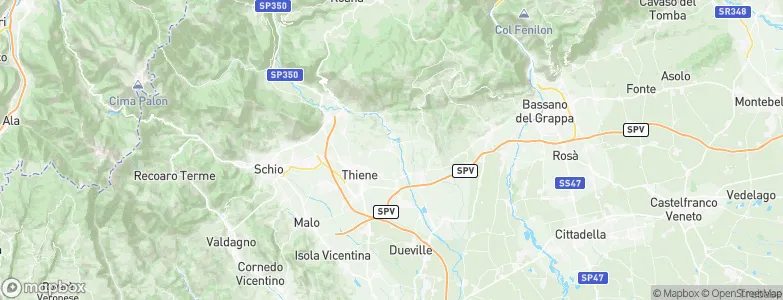 Zugliano, Italy Map