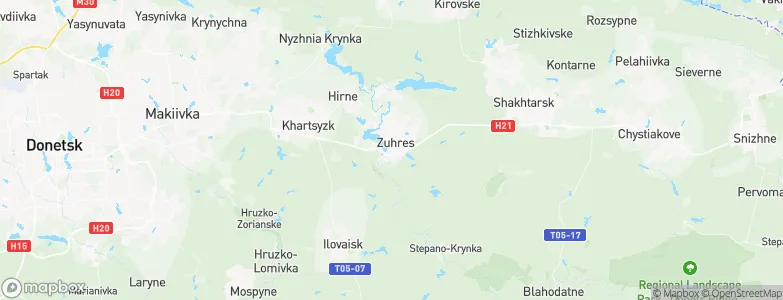Zuhres, Ukraine Map
