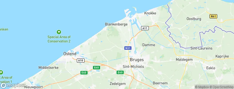 Zuienkerke, Belgium Map