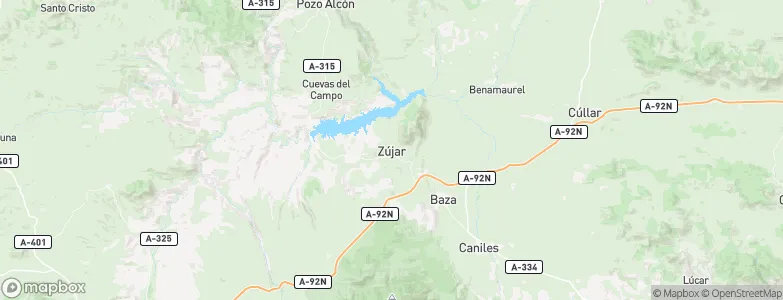 Zújar, Spain Map