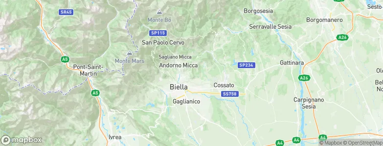 Zumaglia, Italy Map
