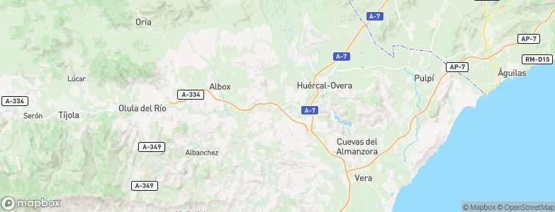 Zurgena, Spain Map