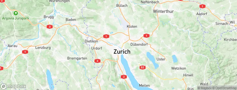 Zürich (Kreis 10) / Wipkingen, Switzerland Map