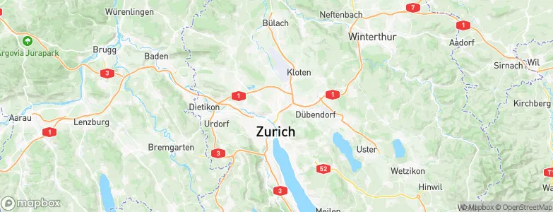 Zürich (Kreis 11) / Oerlikon, Switzerland Map
