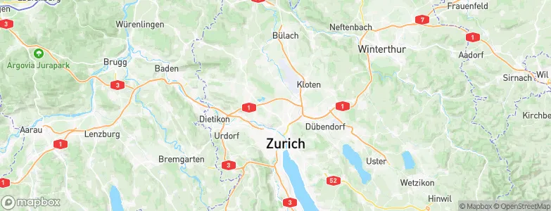 Zürich (Kreis 11) / Schwandenholz, Switzerland Map