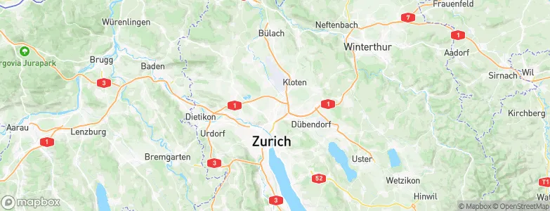 Zürich (Kreis 11) / Seebach, Switzerland Map