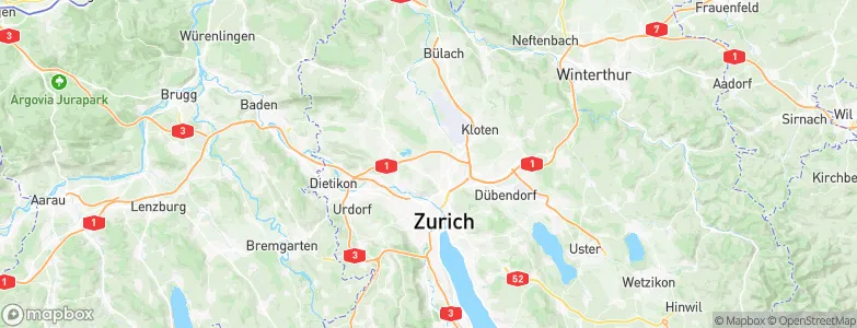 Zürich (Kreis 11), Switzerland Map