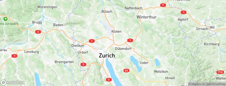 Zürich (Kreis 12) / Auzelg, Switzerland Map