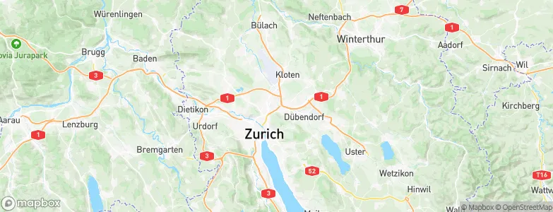Zürich (Kreis 12) / Saatlen, Switzerland Map