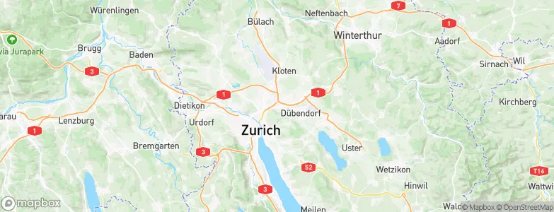 Zürich (Kreis 12) / Schwamendingen-Mitte, Switzerland Map