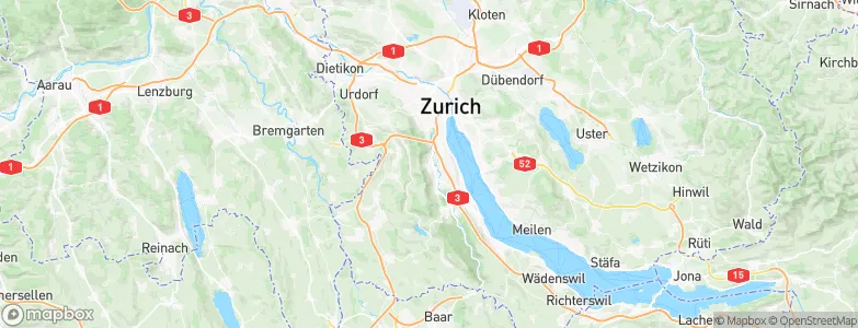 Zürich (Kreis 2) / Mittel-Leimbach, Switzerland Map