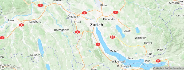 Zürich (Kreis 2) / Unter-Leimbach, Switzerland Map