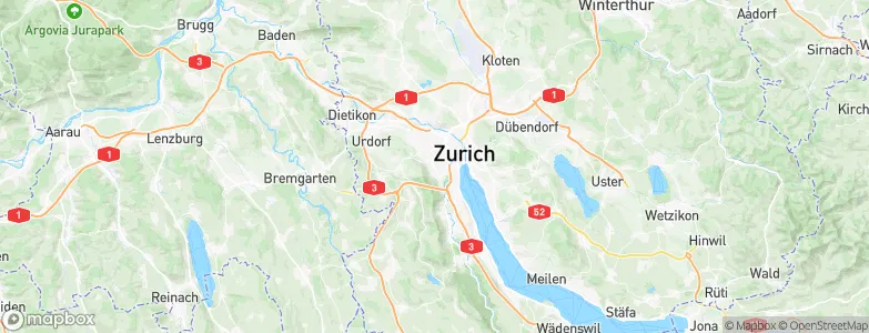 Zürich (Kreis 3) / Friesenberg, Switzerland Map