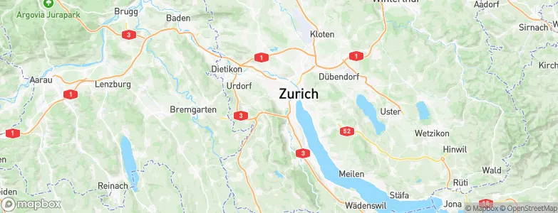 Zürich (Kreis 3), Switzerland Map