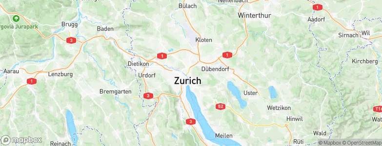 Zürich (Kreis 6) / Oberstrass, Switzerland Map