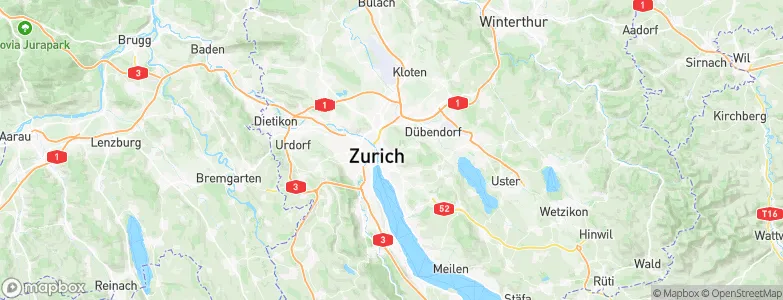 Zürich (Kreis 7) / Fluntern, Switzerland Map