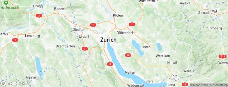 Zürich (Kreis 7) / Hirslanden, Switzerland Map