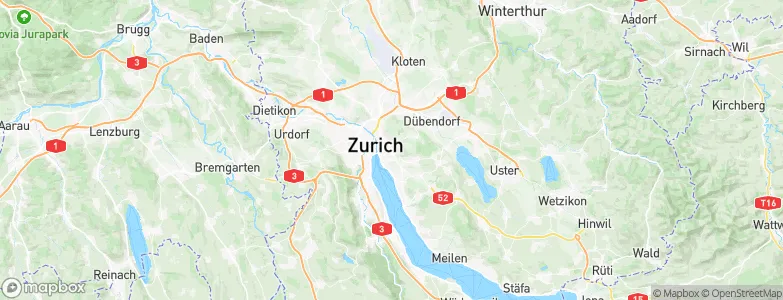 Zürich (Kreis 7) / Hottingen, Switzerland Map