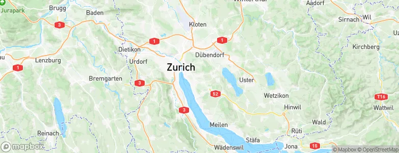 Zürich (Kreis 7) / Witikon, Switzerland Map