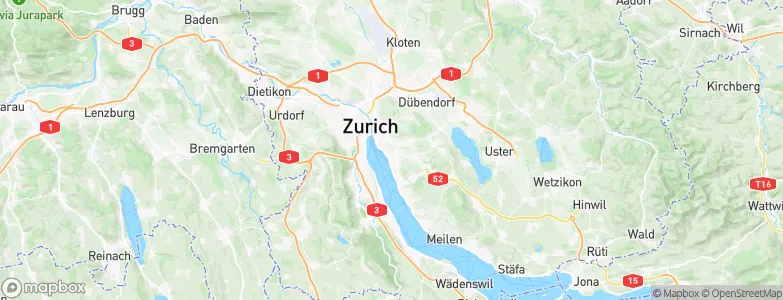 Zürich (Kreis 8) / Weinegg, Switzerland Map