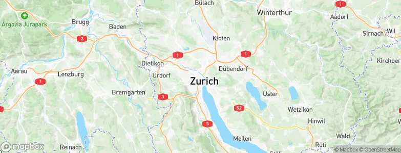 Zurich, Switzerland Map