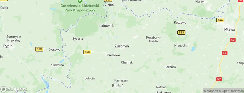 Żuromin, Poland Map