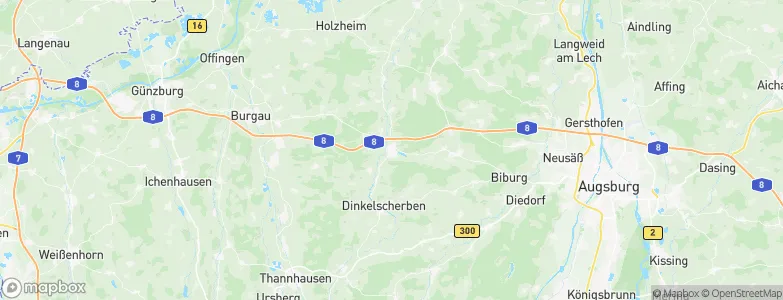 Zusmarshausen, Germany Map
