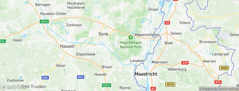 Zutendaal, Belgium Map