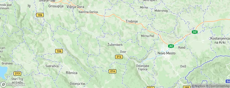 Žužemberk, Slovenia Map