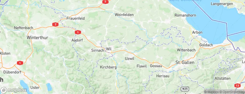 Zuzwil (SG), Switzerland Map