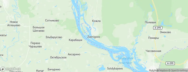 Zvenigovo, Russia Map