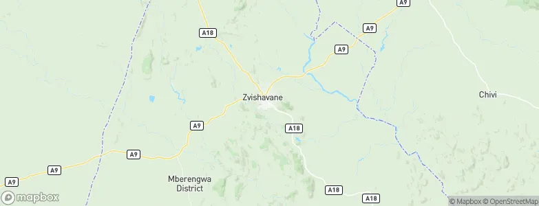 Zvishavane, Zimbabwe Map